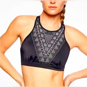 Athleta Ibiza Geo Bra cup bikini swim top